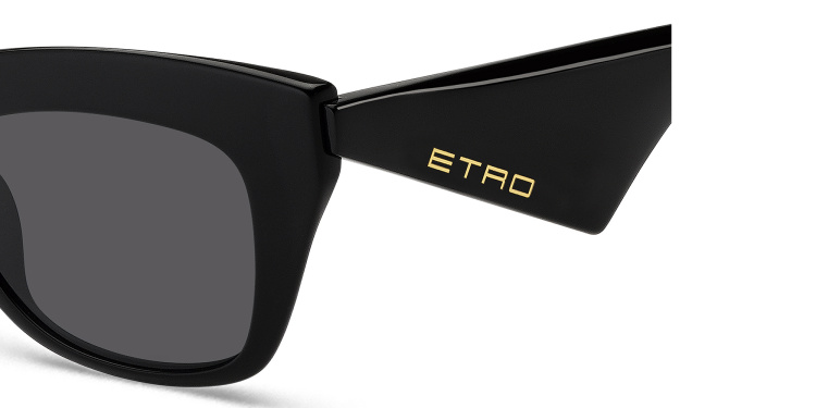 Shop ETRO Tailoring Cat-Eye Sunglasses in Black online.