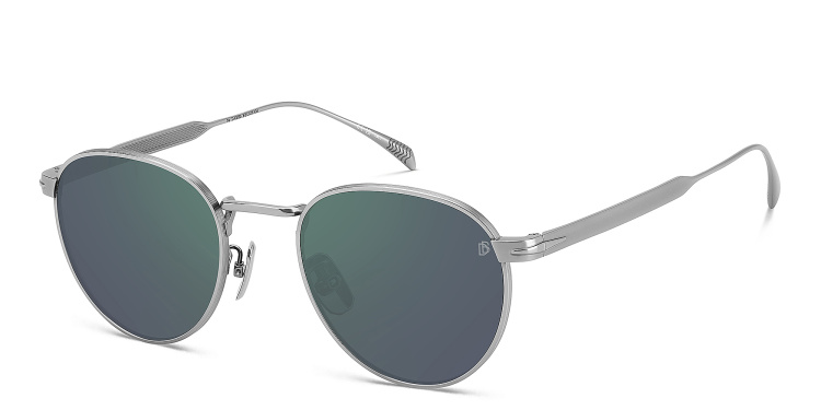 تسوق نظارات شمسية تايمليس آيكونز بإطار بانتوس ديفيد بيكهام بلون فضي أونلاين.