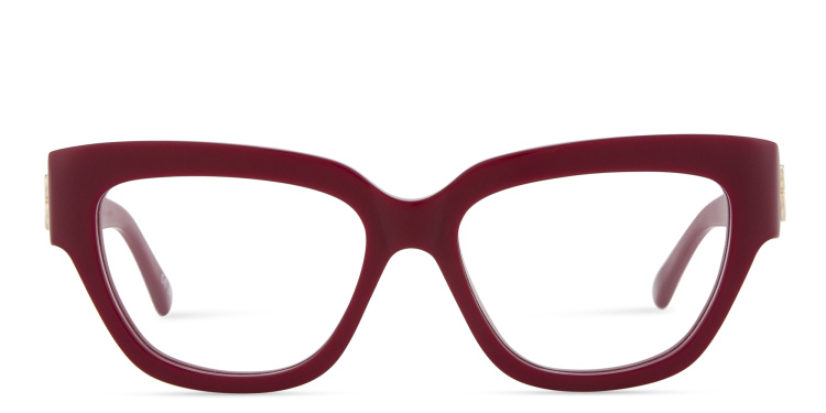 تسوق نظارات طبية طراز كات آي بشعار BB بالينسياغا بلون خمري أونلاين.