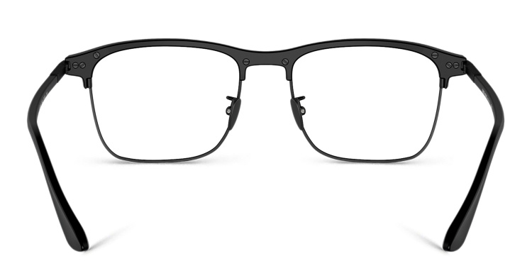 تسوق نظارات طبية مستطيلة بشعار العلامة جورجو أرماني بلون أسود أونلاين.