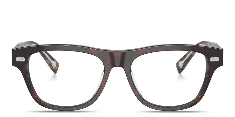 تسوق نظارات طبية آيكونيك ميريديان بإطار مستطيل برونيلو كوتشينيلي بلون بني أونلاين.