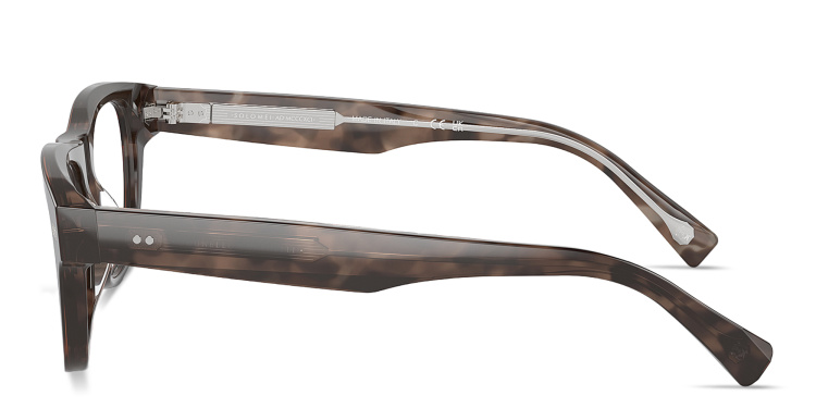 تسوق نظارات طبية آيكونيك ميريديان بإطار مستطيل برونيلو كوتشينيلي بلون بني أونلاين.