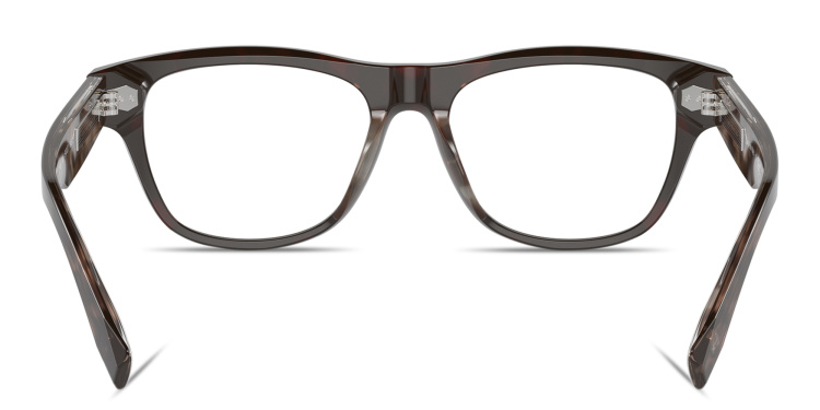 تسوق نظارات طبية آيكونيك ميريديان بإطار مستطيل برونيلو كوتشينيلي بلون بني أونلاين.