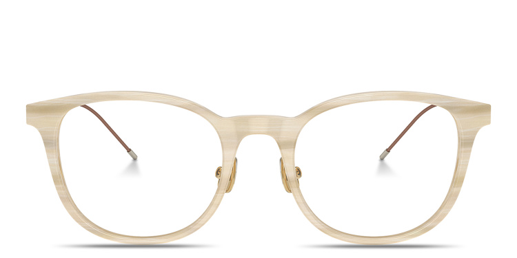 تسوق نظارات طبية سارتوريال صن سيت بإطار دائري للجنسين برونيلو كوتشينيلي بلون بيج أونلاين.