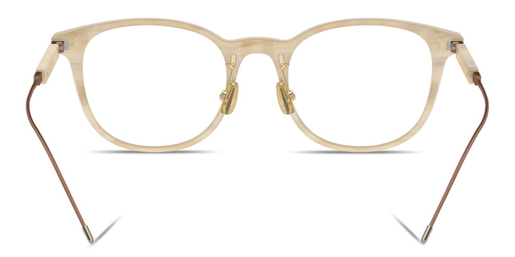 تسوق نظارات طبية سارتوريال صن سيت بإطار دائري للجنسين برونيلو كوتشينيلي بلون بيج أونلاين.