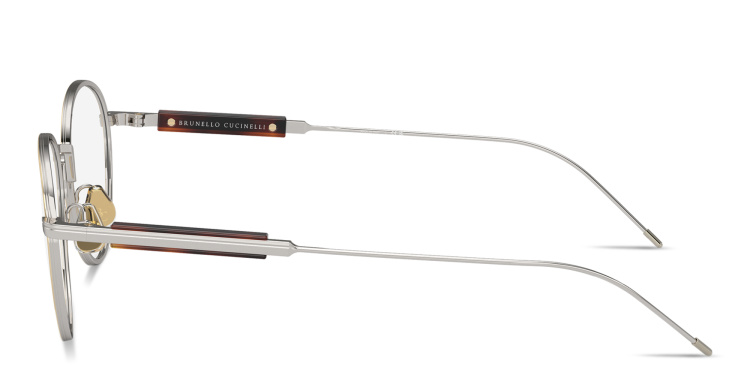 تسوق نظارات طبية سارتوريال صن سيت بإطار دائري للجنسين برونيلو كوتشينيلي بلون ذهبي أونلاين.