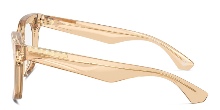 تسوق نظارات طبية مربّعة بشعار العلامة بربري بلون بني أونلاين.