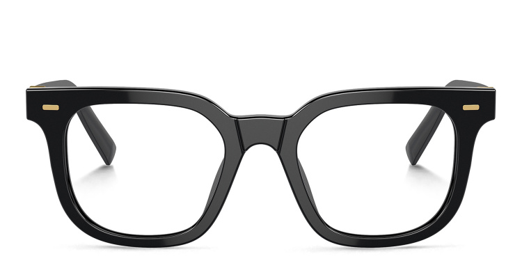 تسوق نظارات طبية مربّعة بشعار العلامة العمودي ميو ميو بلون أسود أونلاين.