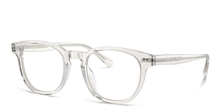 Shop OLIVER PEOPLES Kisho Unisex Pillow Eyeglasses in Clear online.
