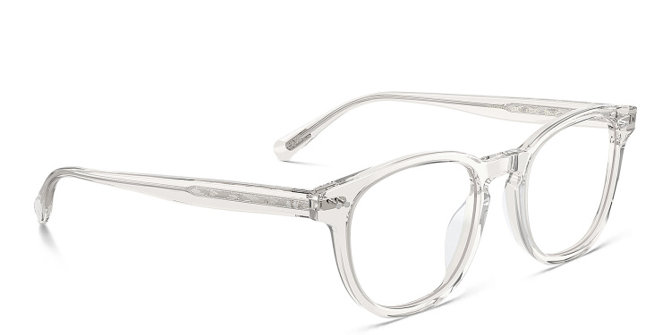 Shop OLIVER PEOPLES Kisho Unisex Pillow Eyeglasses in Clear online.