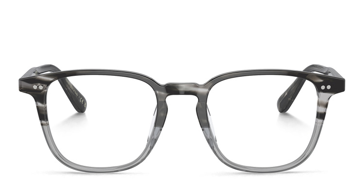 Shop OLIVER PEOPLES Nev Unisex Pillow Eyeglasses in Grey online.