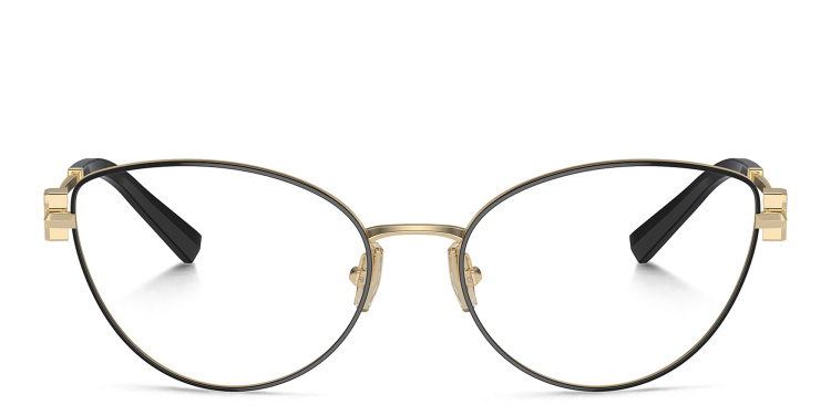 Shop TIFFANY T Motif Cat-Eye Eyeglasses in Black online.