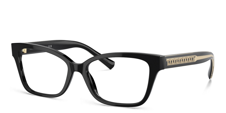 Shop TIFFANY T True Butterfly Eyeglasses in Black online.