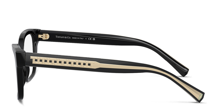 Shop TIFFANY T True Butterfly Eyeglasses in Black online.