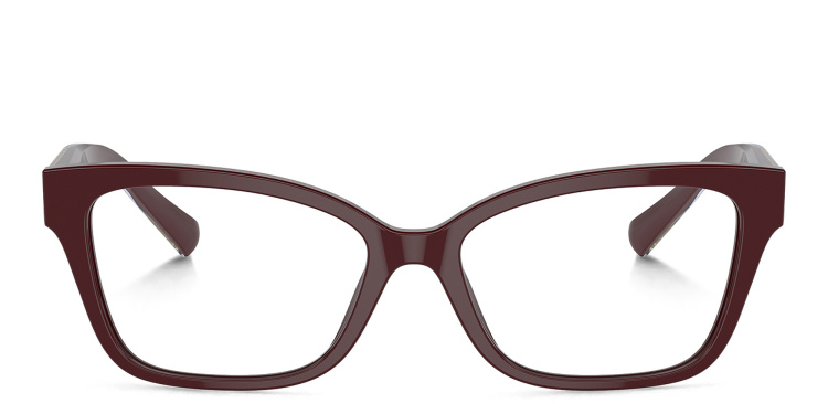 Shop TIFFANY T True Butterfly Eyeglasses in Burgundy online.
