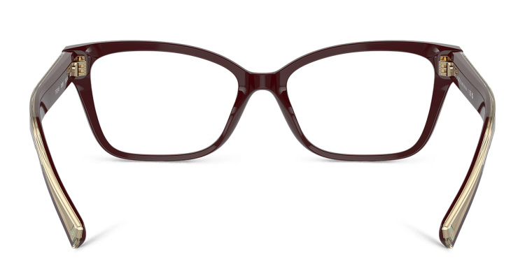 Shop TIFFANY T True Butterfly Eyeglasses in Burgundy online.