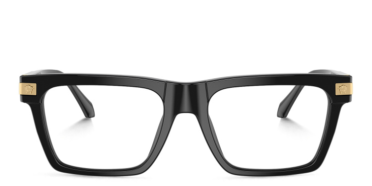 تسوق نظارات طبية ميدوسا بإطار مستطيل واسع فيرزاتشي بلون أسود أونلاين.