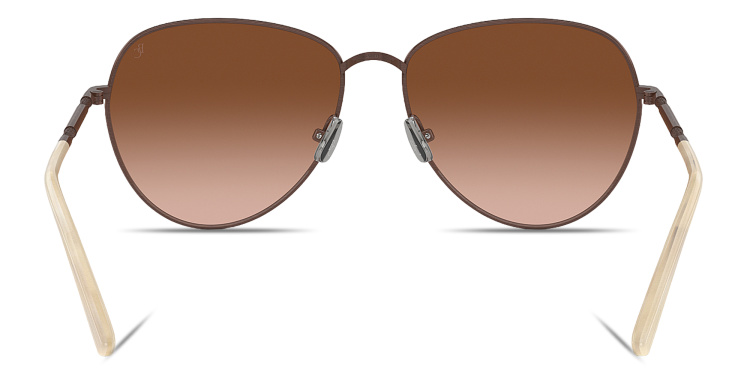 تسوق نظارات شمسية تايمليس ريفليكشنز طراز أفياتور برونيلو كوتشينيلي بلون بني أونلاين.