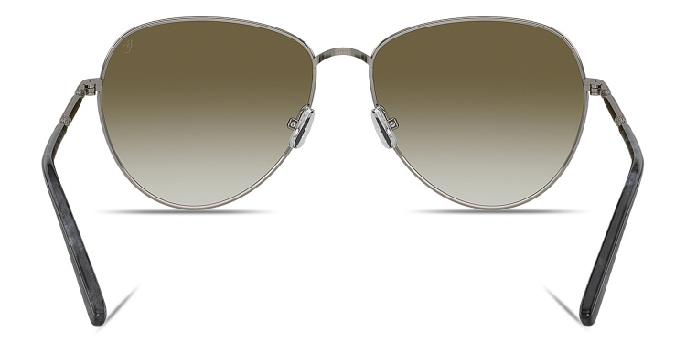 تسوق نظارات شمسية تايمليس ريفليكشنز طراز أفياتور برونيلو كوتشينيلي بلون رمادي أونلاين.