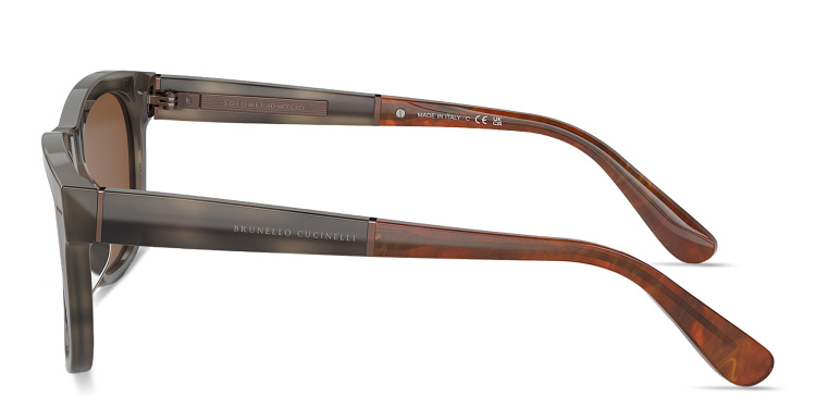 تسوق نظارات شمسية سارتوريال صن سيت بإطار مربّع للجنسين برونيلو كوتشينيلي بلون مموه أونلاين.