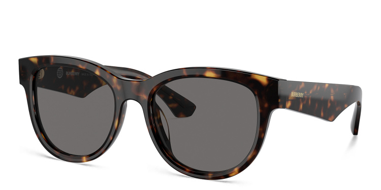 Shop BURBERRY Logo Panthos Sunglasses in Havana online.
