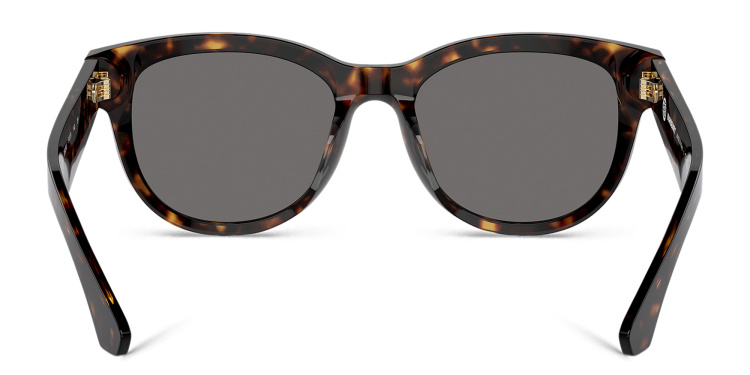 Shop BURBERRY Logo Panthos Sunglasses in Havana online.