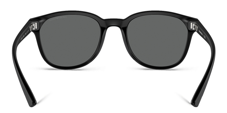 Shop Emporio Armani Logo Panthos Sunglasses in Black online.