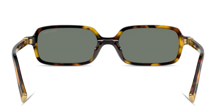 تسوق نظارات شمسية مستطيلة بشعار العلامة العمودي ميو ميو بلون مموه أونلاين.