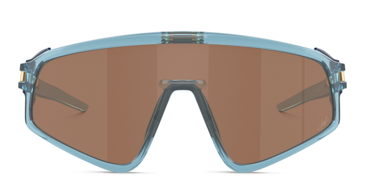 Shop Oakley Latch Panel Unisex Mask Sunglasses in Blue online.