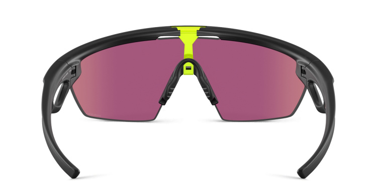 Shop Oakley Sphaera Unisex Half-Rim Mask Sunglasses in Black online.