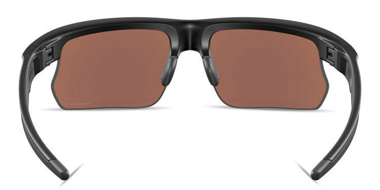 تسوق نظارات شمسية بيسفاييرا بإطار نصفي مستطيل واسع للجنسين اوكلي بلون أسود أونلاين.