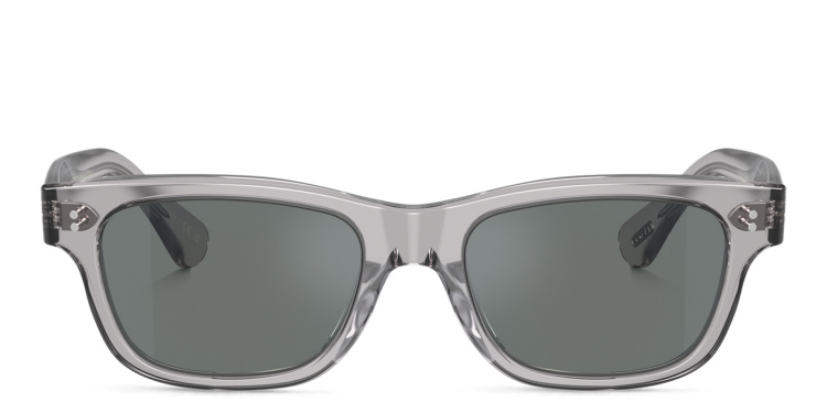 Shop OLIVER PEOPLES Rosson Sun Unisex Rectangle Sunglasses in Grey online.