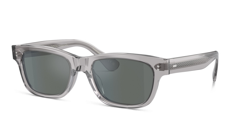 Shop OLIVER PEOPLES Rosson Sun Unisex Rectangle Sunglasses in Grey online.