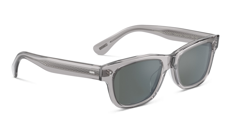Shop OLIVER PEOPLES Rosson Sun Unisex Rectangle Sunglasses in Grey online.