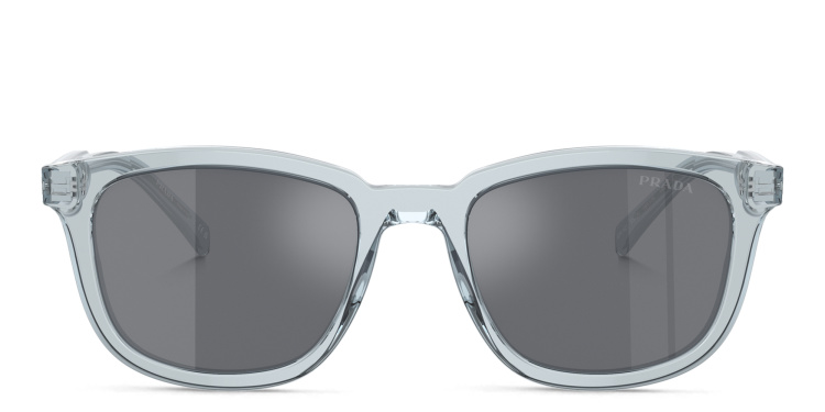 تسوق نظارات شمسية طراز بيلو بشعار العلامة برادا بلون أزرق أونلاين.