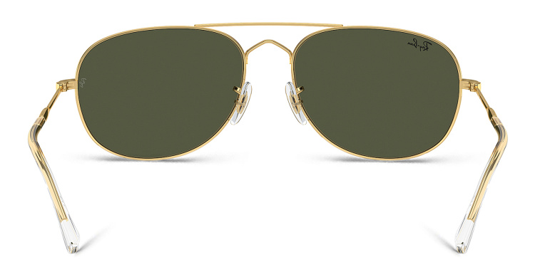 Shop Ray-Ban Bain Bridge Unisex Pilot Sunglasses in Gold online.