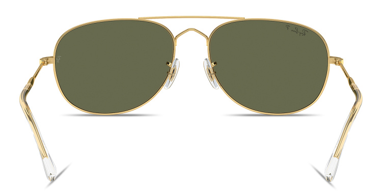 Shop Ray-Ban Bain Bridge Unisex Pilot Sunglasses in Gold online.
