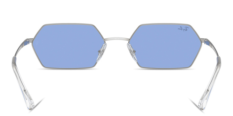 Shop Ray-Ban Yevi Unisex Irregular Sunglasses in Silver online.