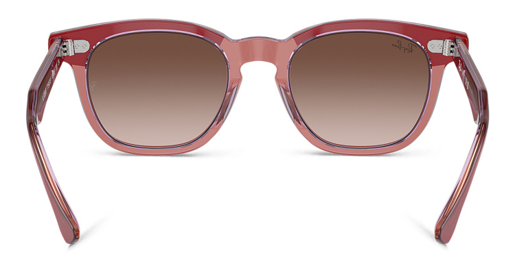 تسوق نظارات شمسية مربّعة للأطفال بشعار العلامة راي بان جونيور بلون أحمر أونلاين.