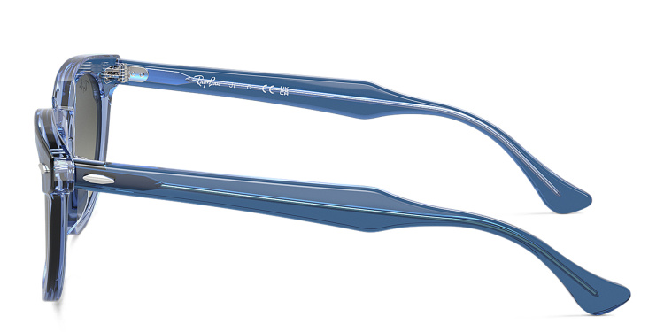 Shop Ray-Ban Junior Logo Kids Square Sunglasses in Blue online.