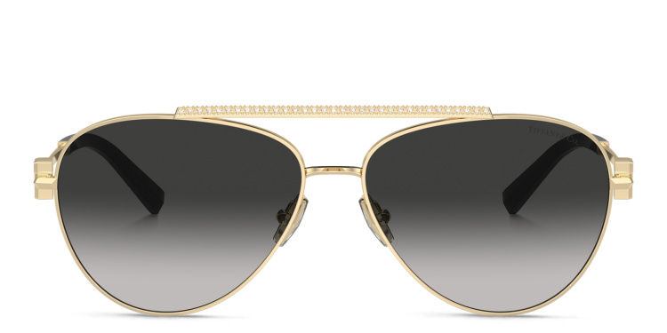 تسوق نظارات شمسية طراز بايلوت بشعار T تيفاني أند كو بلون ذهبي أونلاين.