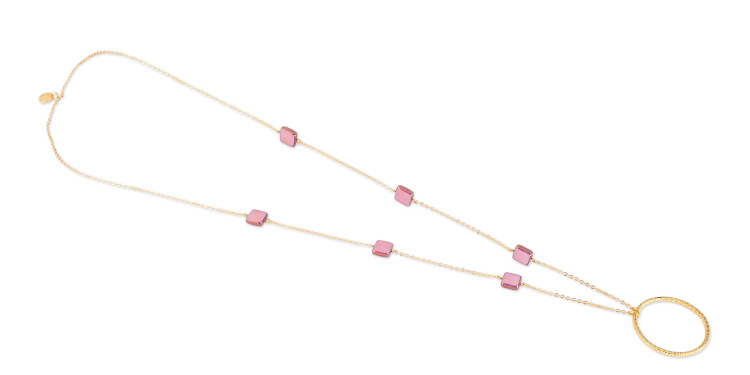 تسوق قلادة نظارات نيكول لوتيس بلون وردي أونلاين.