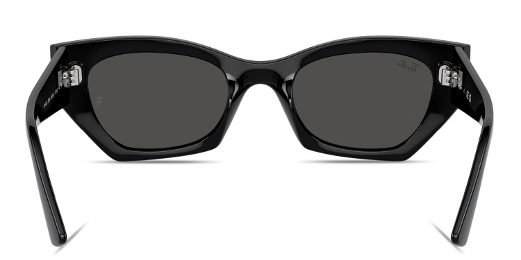 تسوق نظارات شمسية زينا بإطار غير منتظم للجنسين مصنوعة من مواد حيوية راي بان بلون أسود أونلاين.