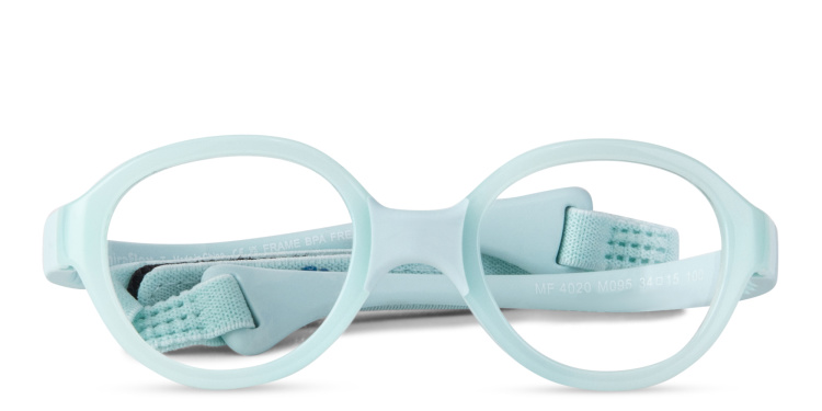 Shop Mira Flex Kids Oval Eyeglasses in Blue online.