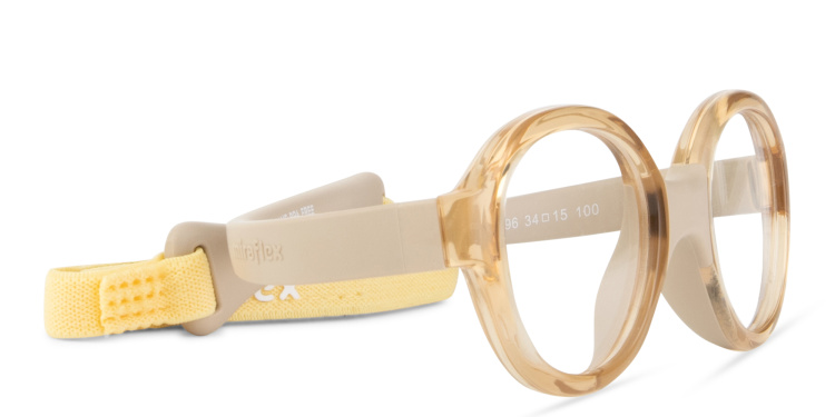 Shop Mira Flex Kids Oval Eyeglasses in Brown online.