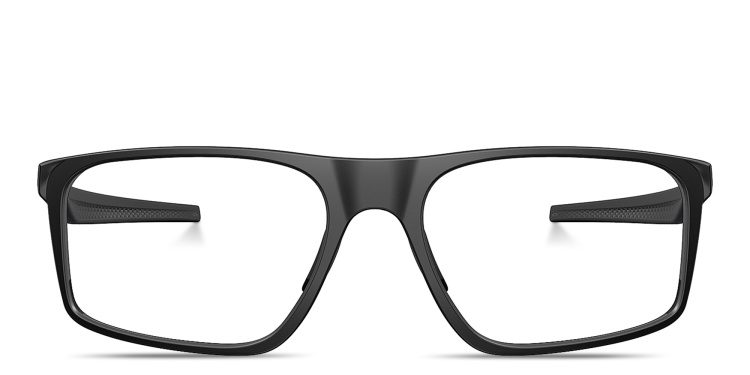 Shop Oakley Bat Flip Wide Rectangle Eyeglasses in Black online.