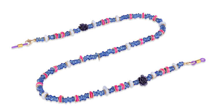Shop Melissa Devaux Bijoux Bonita Glasses Chain in Multicolor online.