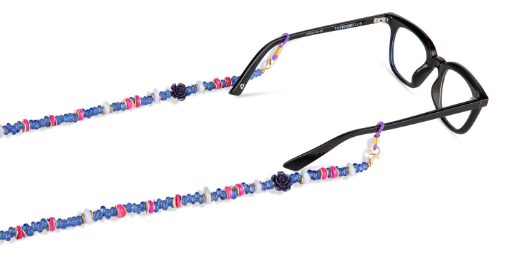 Shop Melissa Devaux Bijoux Bonita Glasses Chain in Multicolor online.
