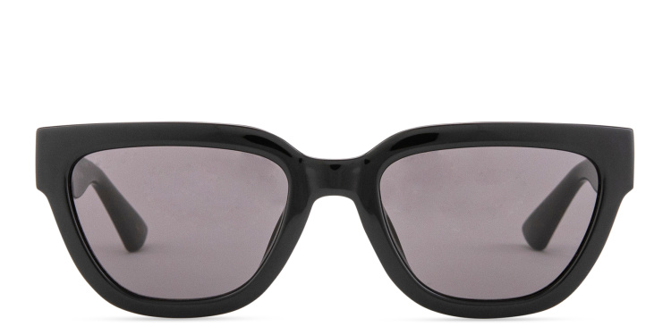 Shop GUCCI GG Logo Cat-Eye Sunglasses in Black online.