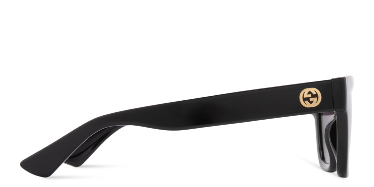 Shop GUCCI GG Logo Cat-Eye Sunglasses in Black online.
